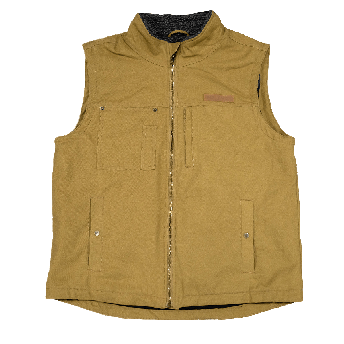 You Betcha Canvas Vest Khaki 3XL